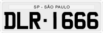 License plate of Brazil, Private owners (1990)