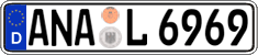 German license plate, Regular plates