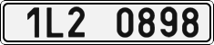 License plate of the Czech Republic, Cars (2001)