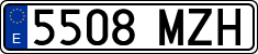 License plates of Spain, Ordinary (2000)