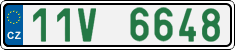 License plate of the Czech Republic, Oldtimers (2001)
