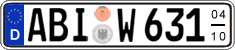German license plate, Seasonal plates