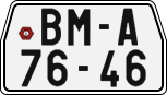 License plate of the Czech Republic, Motorcycles (1960)