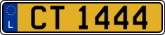 License plate of Luxembourg, 2003 year system