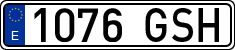 License plates of Spain, Ordinary (2000)