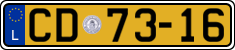 License plate of Luxembourg, Diplomatic