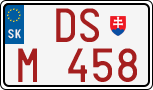 License plate of Slovakia, Dealer