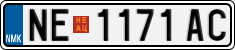 License plate of North Macedonia, Regular plates (2012)