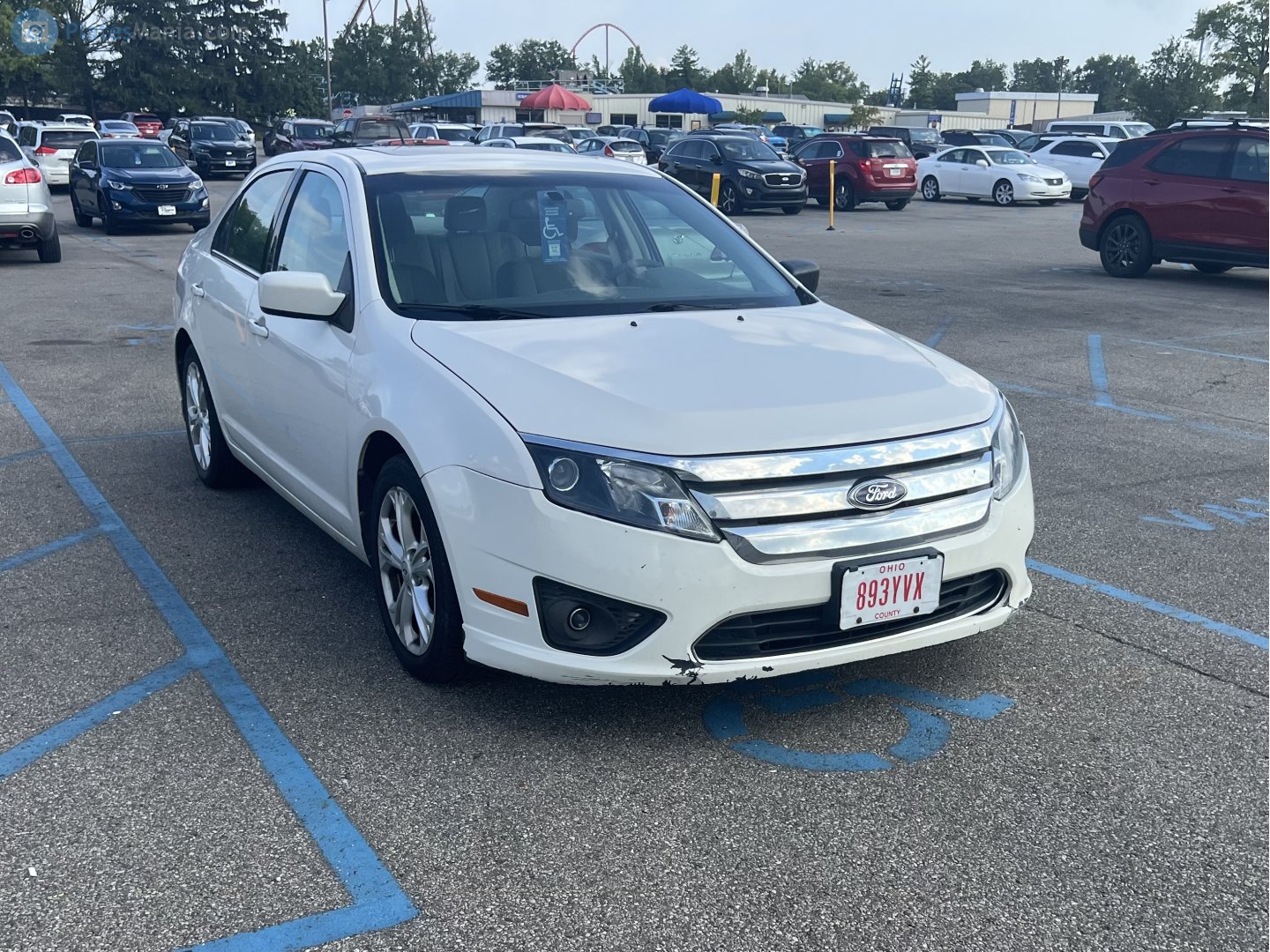 893YVX, License plate without vehicle 