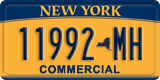 New York, Specialty plates (12345-AB)