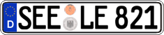 German license plate, Regular plates
