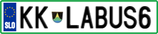 License plate of Slovenia, Vanity Plates