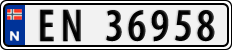 License plate of Norway, Cars