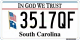 South Carolina, In God We Trust (1234AB/123 4AB)