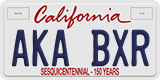 California, Vanity Plates