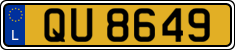 License plate of Luxembourg, 2003 year system