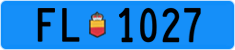 License plate of Liechtenstein, Work and fire vehicles (blue)