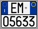 License plate of Italy, Motorcycles (1994 year series)