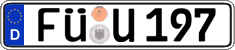 German license plate, Regular plates