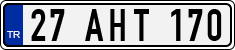 License plate of Turkey, Regular plates