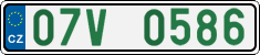 License plate of the Czech Republic, Oldtimers (2001)