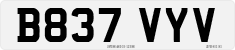 License plate of the United Kingdom, 1983 year system