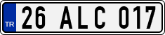 License plate of Turkey, Regular plates