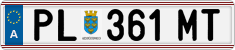 License plate of Austria, Regular plates