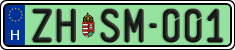 license plates of Hungary, Regular plates (2022)