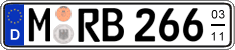 German license plate, Seasonal plates