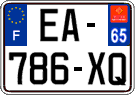 French license plate, SIV (ordinary)