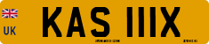 License plate of the United Kingdom, 1963 year system