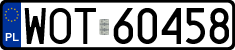 License plates of Poland, Regular car plates
