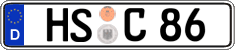 German license plate, Regular plates