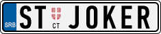 License plate of Serbia, Vanity Plates