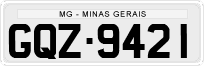 License plate of Brazil, Private owners (1990)
