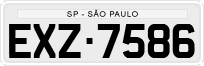 License plate of Brazil, Private owners (1990)