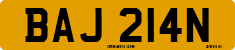 License plate of the United Kingdom, 1963 year system