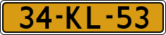 License plate of the Netherlands, Military