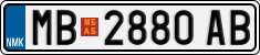License plate of North Macedonia, Regular plates (2012)