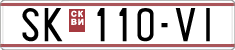 License plate of North Macedonia, Regular plates (1993)