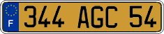 French license plate, FNI