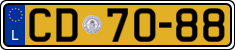License plate of Luxembourg, Diplomatic