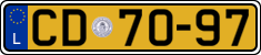 License plate of Luxembourg, Diplomatic
