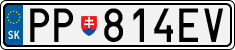 License plate of Slovakia, Cars