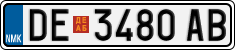 License plate of North Macedonia, Regular plates (2012)