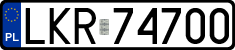 License plates of Poland, Regular car plates