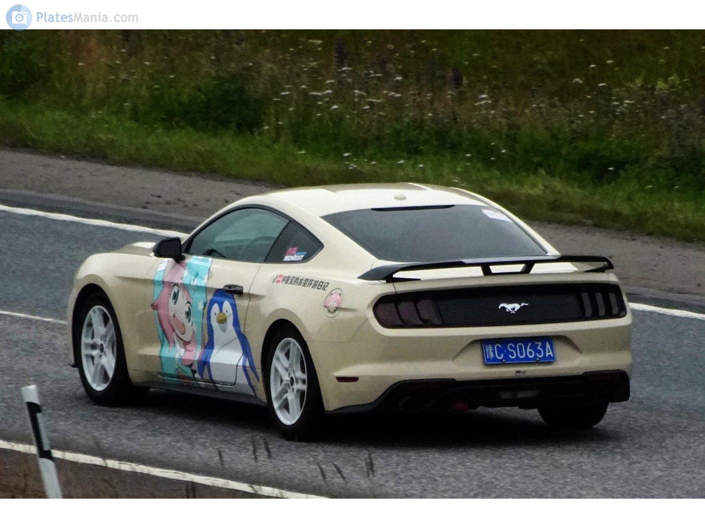 豫C·S063A, Ford Mustang 6th gen 2-door Coupé (S550), facelift, 2017–2023
