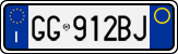 License plate of Italy, Cars (1994 year series)