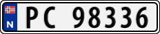 License plate of Norway, Cars